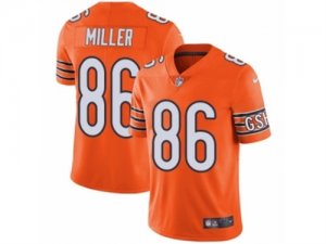 Mens Nike Chicago Bears #86 Zach Miller Vapor Untouchable Limited Orange Rush NFL Jersey