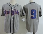 Knights #9 Gray 1839 1939 Baseball Centennial Stitched Movie Jersey