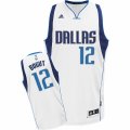 Mens Adidas Dallas Mavericks #12 Andrew Bogut Swingman White Home NBA Jersey