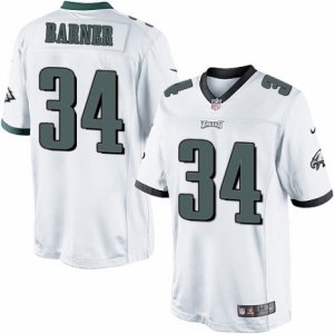 Mens Nike Philadelphia Eagles #34 Kenjon Barner Limited White NFL Jersey