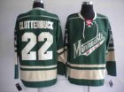 youth nhl minnesota wild #22 clutterbuck green