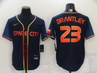 Astros #23 Michael Brantley Navy Nike 2022 City Connect Cool Base Jerseys
