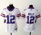 Women Nike Buffalo Bills #12 Jim Kelly white Jerseys