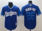 Dodgers #26 Chase Utley Silver Fox Royal 2018 Players Weekend Authentic Team Jersey