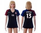 Womens USA #13 Morgan Away Soccer Country Jersey