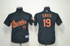 Youth Baltimore Orioles #19 Chris Davis black Cool Base Jerseys