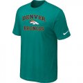 Denver Broncos Heart & Soul Green T-Shirt