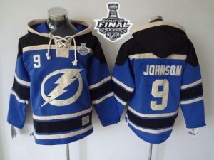 NHL Tampa Bay Lightning #9 Tyler Johnson Blue Sawyer Hooded Sweatshirt 2015 Stanley Cup jerseys