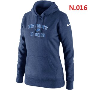 Women Detroit Lions Logo Pullover Hoodie-2