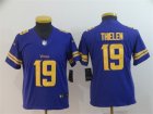 Nike Vikings #19 Adam Thielen Purple Youth Color Rush Limited Jersey