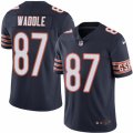 Mens Nike Chicago Bears #87 Tom Waddle Limited Navy Blue Rush NFL Jersey