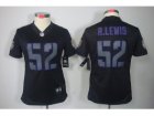 Nike Women Baltimore Ravens #52 R.lewis black jerseys[Impact Limited]