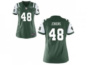 Womens Nike New York Jets #48 Jordan Jenkins Green Team Color NFL Jersey