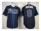 mlb jerseys tampa bay rays #9 myers dk.blue