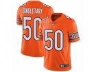 Mens Nike Chicago Bears #50 Mike Singletary Vapor Untouchable Limited Orange Rush NFL Jersey