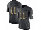 Mens Nike Pittsburgh Steelers #11 Justin Hunter Limited Black 2016 Salute to Service NFL Jersey