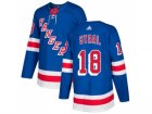 Men Adidas New York Rangers #18 Marc Staal Royal Blue Home Authentic Stitched NHL Jersey