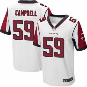 Mens Nike Atlanta Falcons #59 DeVondre Campbell Elite White NFL Jersey