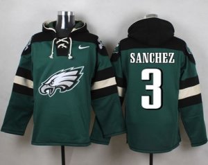 Nike Philadelphia Eagles #3 Mark Sanchez Green Player Pullover Hoodie