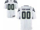 Men's Nike Seattle Seahawks Customized Game White Jerseys (S-4XL)