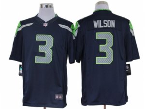 Nike NFL seattle seahawks #3 wilson blue Jerseys(Limited)