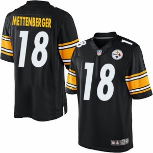 Mens Nike Pittsburgh Steelers #18 Zach Mettenberger Limited Black Team Color NFL Jersey