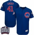 Men's Majestic Chicago Cubs #41 John Lackey Royal Blue 2016 World Series Bound Flexbase Authentic Collection MLB Jersey