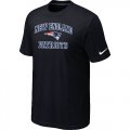 New England Patriots Heart & Soul Black T-Shirt