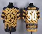 Nike Pittsburgh Steelers #50 Ryan Shazier yellow Jerseys(Style Noble Fashion Elite)