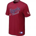 MLB Kansas City Royals Red Nike Short Sleeve Practice T-Shirt