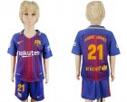 2017-18 Barcelona 21 ANDRE GOMES Home Youth Soccer Jersey