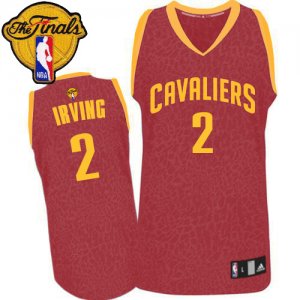 Men\'s Adidas Cleveland Cavaliers #2 Kyrie Irving Swingman Red Crazy Light 2016 The Finals Patch NBA Jersey