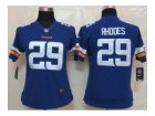 Nike women NFL Minnesota Vikings #29 Xavier Rhodes purple Jerseys