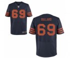 Men's Nike Chicago Bears #69 Jonathan Bullard Elite Navy Blue Throwback Alternate NFL Jersey