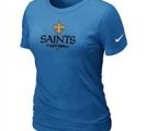 Women New Orleans Sains L.blue T-Shirt