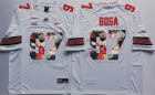 Ohio State Buckeyes 97 Joey Bosa White Portrait Number College Jersey