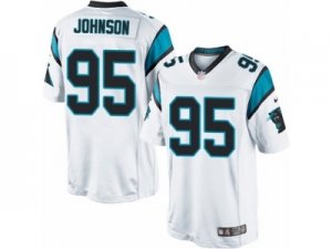 Men\'s Nike Carolina Panthers #95 Charles Johnson Limited White NFL Jersey