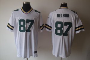 Nike green bay packers #87 nelson white Elite