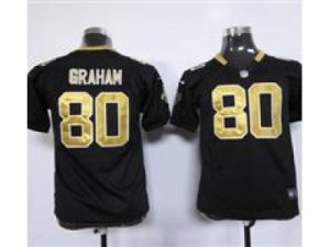 Nike NFL Youth New Orleans Saints #80 Jimmy Graham Black Jerseys