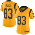 Women's Nike Los Angeles Rams #83 Brian Quick Limited Gold Rush NFL Jersey
