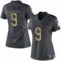 Women's Nike Houston Texans #9 Shane Lechler Limited Black 2016 Salute to Service NFL Jersey