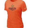 Women New Orleans Sains Orange T-Shirt