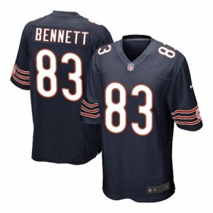 Men\'s Nike Chicago Bears #83 Martellus Bennett Game Navy Blue Team Color NFL Jersey