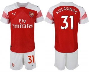 2018-19 Arsenal 31 KOLASINAC Home Soccer Jersey