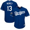 Dodgers #13 Max Muncy Royal 2018 World Series Cool Base Player Jersey