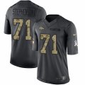 Mens Nike Denver Broncos #71 Donald Stephenson Limited Black 2016 Salute to Service NFL Jersey