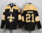 Nike New Orleans Saints #21 Keenan Lewis Black Player Pullover Hoodie