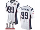 Mens Nike New England Patriots #99 Vincent Valentine Elite White Super Bowl LI 51 NFL Jersey