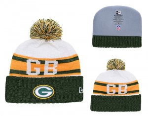 Packers Fresh Logo Green Retro Cuffed Pom Knit Hat YD