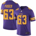 Youth Nike Minnesota Vikings #63 Brandon Fusco Limited Purple Rush NFL Jersey